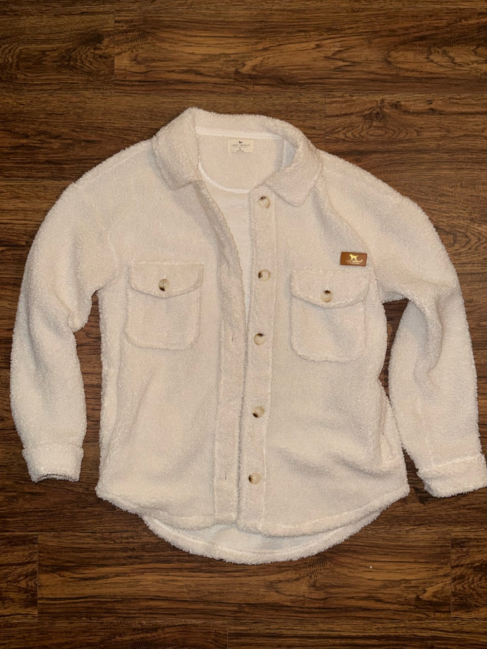 Simply Southern Cream Sherpa Jacket